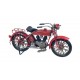 Moto Vintage miniature en Métal, Couleur Rouge, L 29 cm