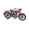 Moto Vintage miniature en Métal, Couleur Rouge, L 29 cm