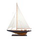 Très grand bateau à voiles décoratif, Bleu Marine et Blanc, H 98 cm