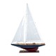 Bateau à voiles : Modèle Blanc, Bleu nuit et Bordeau, H 83 cm