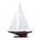 Bateau à voiles : Modèle Blanc, Bleu nuit et Bordeau, H 83 cm