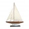 Grand bateau à voiles : Modèle Marron et Beige, H 70 cm