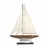 Grand bateau à voiles : Modèle Marron et Beige, H 70 cm