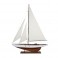 Très grand Bateau à Voile en Bois : Modèle Marron et Blanc. H 118 cm