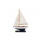 Bateau à Voiles : Modèle Bleu nuit et Blanc. H 37 cm