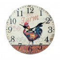 Horloge Coq 4, Diamètre 34 cm