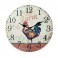 Horloge Murale Coq de Campagne 1, Modèle Rouge, H 34 cm