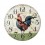 Horloge Murale Coq de Campagne 1, Modèle Vert, H 34 cm