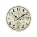 Horloge rétro, Modèle Cartographie Couleur, Diamètre 34 cm