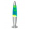 Lampe à Lave, Modèle Ogive Bleu et Verte, H 35 cm