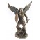 Statuette résine : L'archange Saint Michel et Le Diable, H 24 cm