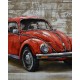 Tableau Métal 3D XL : Coccinelle Rouge à Paris, L 120 cm