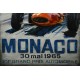 Tableau Métal 3D : 23 ème Grand Prix Monaco 1935, H 120 cm