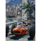 Tableau Métal 3D : 23 ème Grand Prix Monaco 1935, H 120 cm