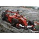 Tableau Métal 3D : Formule 1 Ferrari Marlboro, L 120 cm