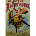 Tableau Métal 3D : Au Joyeux Moulin Rouge de Paris, H 120 cm