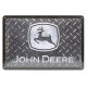 Plaque 3D métal 20x30 cm John Deere : Only used here