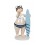 Figurine Bord de Mer : jolie baigneuse, Modèle SURF & Lunettes. H 16 cm