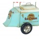 Scooter Miniature métal Vintage, Couleur Jaune, Modèle Italia L 26 cm