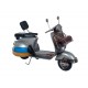 Scooter Miniature Vintage : Modèle Gris, L 27 cm