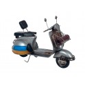 Scooter Miniature Vintage : Modèle Gris, L 27 cm