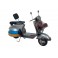 Scooter Miniature Vintage : Modèle Gris, L 27 cm