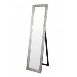 Grand miroir Baroque sur pied, encadrement dorée, hauteur 164 cm