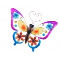 Papillon Mural XL en Fer : Collection Spring, Violet, L 42,5 cm