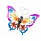 Papillon Mural XL en Fer : Collection Spring, Violet, L 42,5 cm