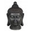 Sculpture Tête Bouddha XXL, Mod Magnésie Ambré, H 71 cm