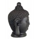 Statuette XL ethnique : Buste Bouddha XL, Gris vieilli, H 65 cm