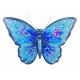 Papillon Mural XL en Fer : Collection Blue Ice, L 49 cm