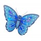 Papillon mural arc en ciel, violet & jaune L 42