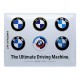 Plaque 3D métal BMW : Logo Evolution, L 40 x H 30 cm