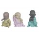 Figurine Petit Moine méditation, Parme, Collection Baby Zen, H 12,5 cm