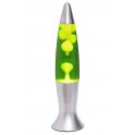 Lampe à Lave, Modèle Ogive Jaune et Vert, H 40 cm