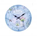 Horloge murale lavande : Modèle Provence d'antan. D 34 cm