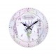 Horloge murale lavande de Provence, Mod 4, 34 cm