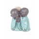 Figurines 2 Moines en Confidence, Petit Modèle Bouddha en résine, H 8,5 cm