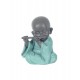 Figurine Résine : Set 2 Minis Bouddha assortis Musique, Baby Zen, H 7 cm
