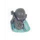 Figurine Résine : Set 2 Minis Bouddha assortis Musique, Baby Zen, H 7 cm