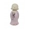 Figurines Moines Méditation en résine : Modèle Rose, H 17 cm