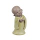 Figurines Moines Méditation en résine : Modèle Jaune, H 17 cm