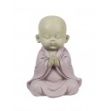 Figurine Moine Méditation Assis, Baby Zen : Modèle Rose. H 14 cm