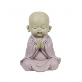 Set de 3 Mini-Moines de la Sagesse Assis 2, Collection Baby Zen, H 7,5 cm