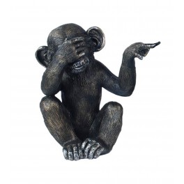 Set 3 Singes de la sagesse, Collection Jungle, H 30 cm