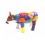 Tirelire Dolomite : Grande Vache Design Arlequin, L 32 cm
