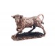 Statuette Taureau Design XL, Finition Rouge Brillant, L 51 cm