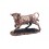 Statuette Taureau Design XL, Finition Rouge Brillant, L 51 cm