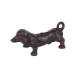 Figurine Intérieur/Extérieur : Chien Teckel en Fonte, H 15 cm